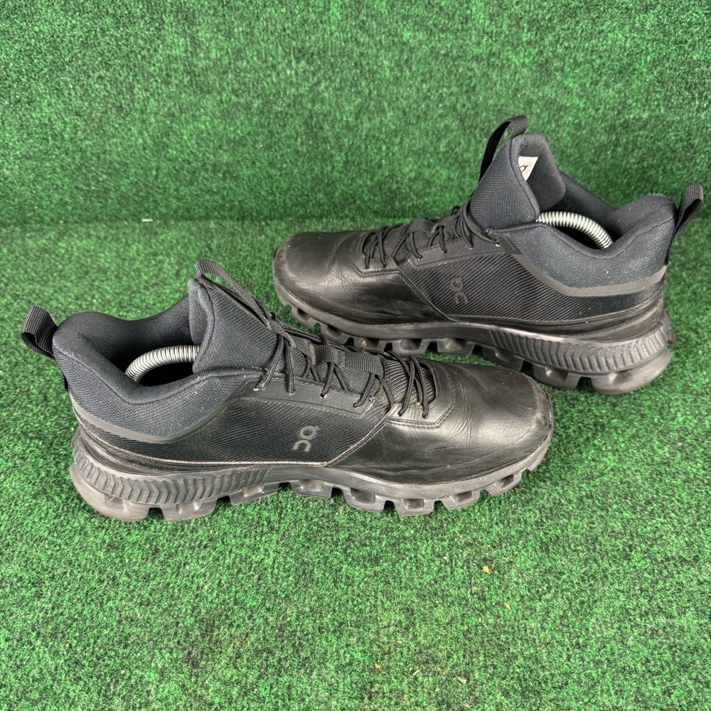 On Running Cloud Hi Shoes Mens Size 8 Black CloudTec Womens 9.5 Waterproof - Picture 5 of 10